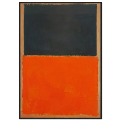 Green and Tangerine on Red - 1956 Framed Poster | Mark Rothko Framed Prints Wall Art | Rothko Prints