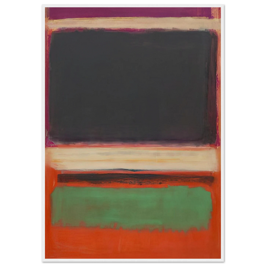 No.3No.13 Magenta, Black, Green on Orange - 1949 Framed Poster | Mark Rothko Framed Prints Wall Art | Rothko Prints