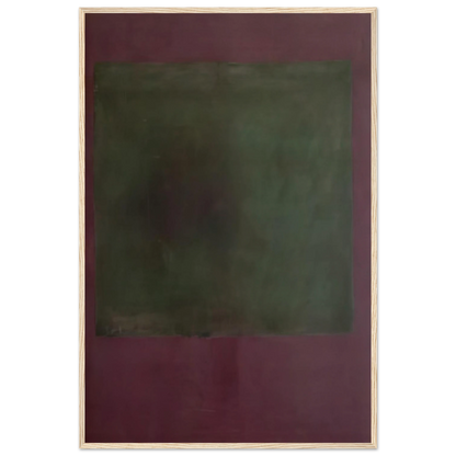 Untitled Green on Maroon - 1961 Framed Poster | Mark Rothko Framed Prints Wall Art | Rothko Prints
