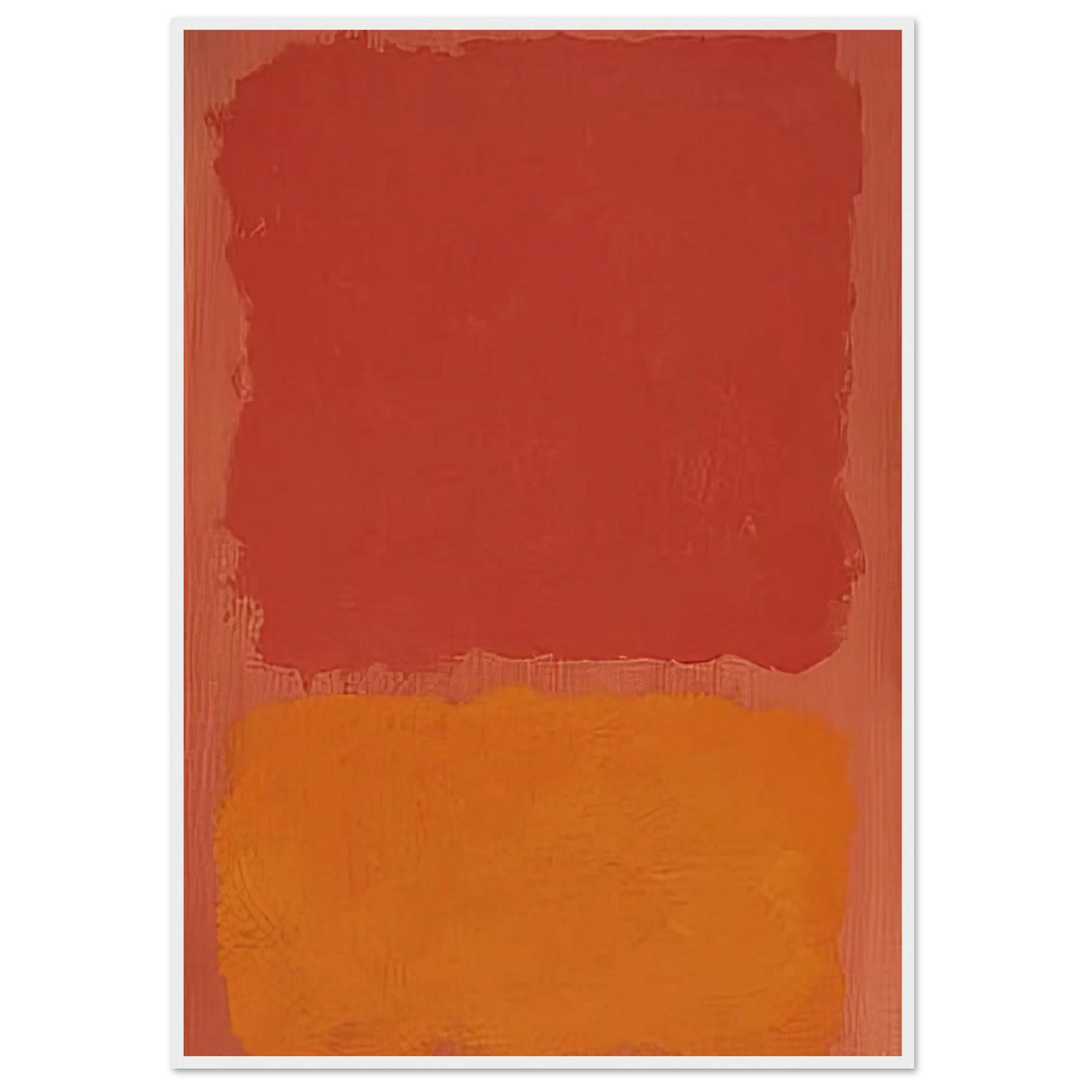 Untitled Red and Orange on Salmon - 1969 Framed Poster | Mark Rothko Framed Prints Wall Art | Rothko Prints