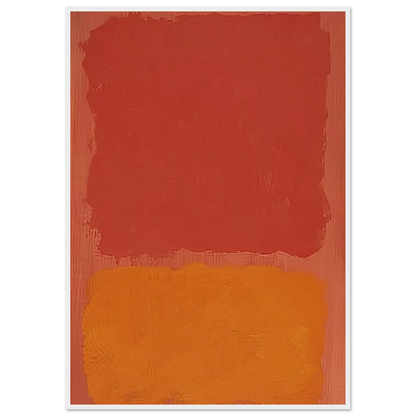 Untitled Red and Orange on Salmon - 1969 Framed Poster | Mark Rothko Framed Prints Wall Art | Rothko Prints
