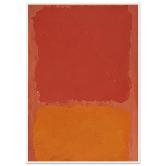 Untitled Red and Orange on Salmon - 1969 Framed Poster | Mark Rothko Framed Prints Wall Art | Rothko Prints