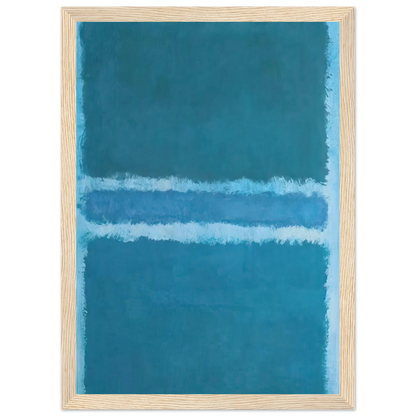 Untitled Blue Divided by Blue - 1966 Framed Poster | Mark Rothko Framed Prints Wall Art | Rothko Prints
