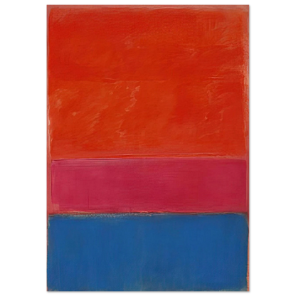 No. 1 Royal Red and Blue - 1954 Poster | Mark Rothko Poster | Rothko Prints