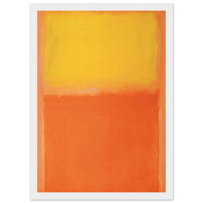 Orange and Yellow - 1956 Framed Poster | Mark Rothko Framed Prints Wall Art | Rothko Prints