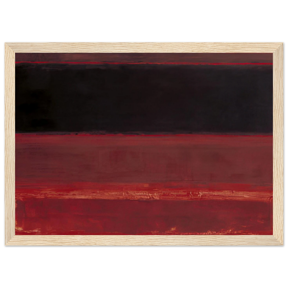 Four Darks in Red - 1958 Framed Poster | Mark Rothko Framed Prints Wall Art | Rothko Prints