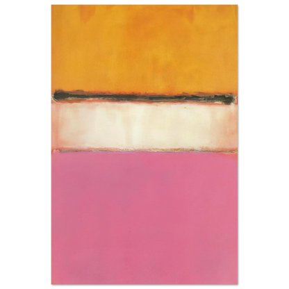 White Center Yellow, Pink and Lavender on Rose - 1950 Poster | Mark Rothko Poster | Rothko Prints