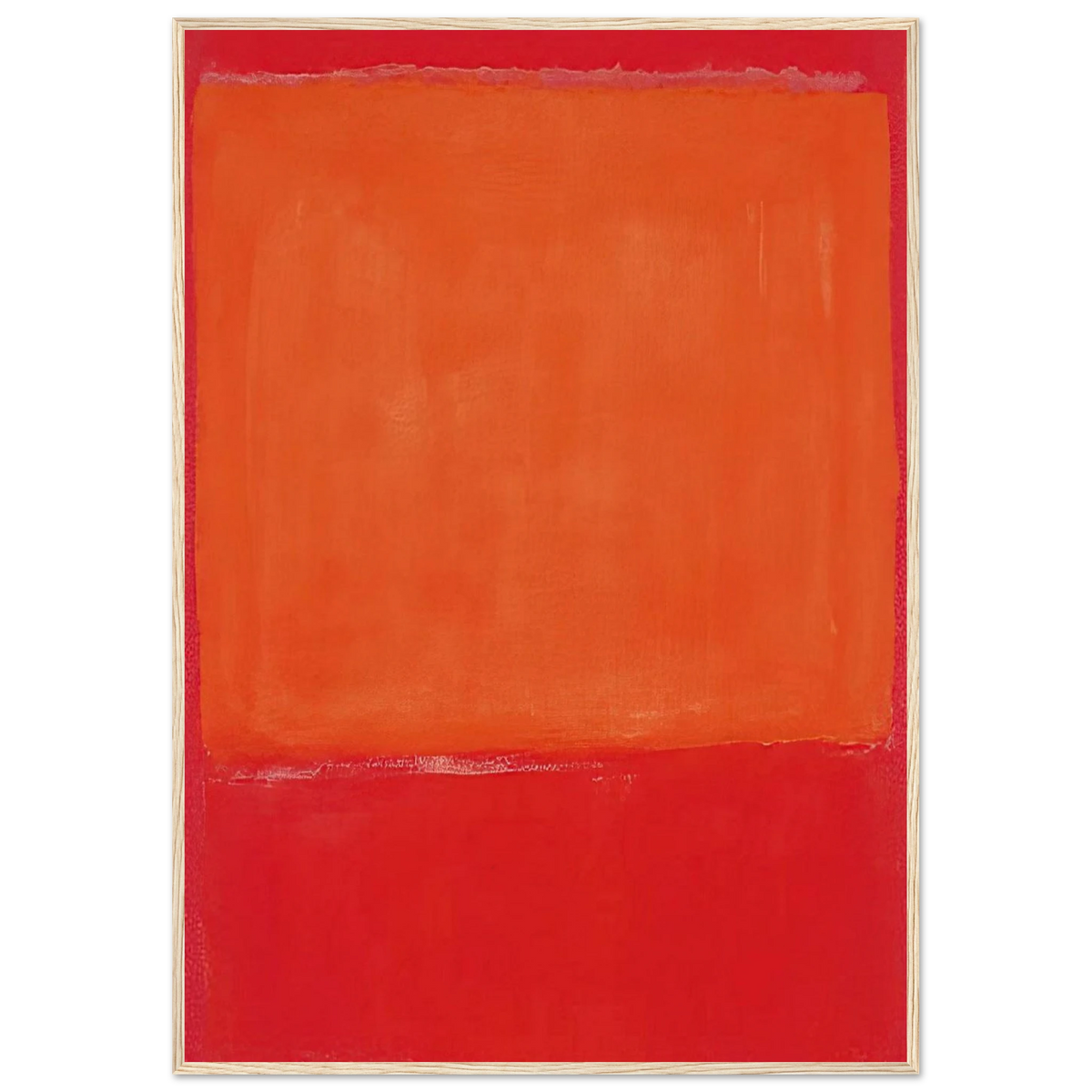 Ochre and Red on Red - 1957 Framed Poster | Mark Rothko Framed Prints Wall Art | Rothko Prints