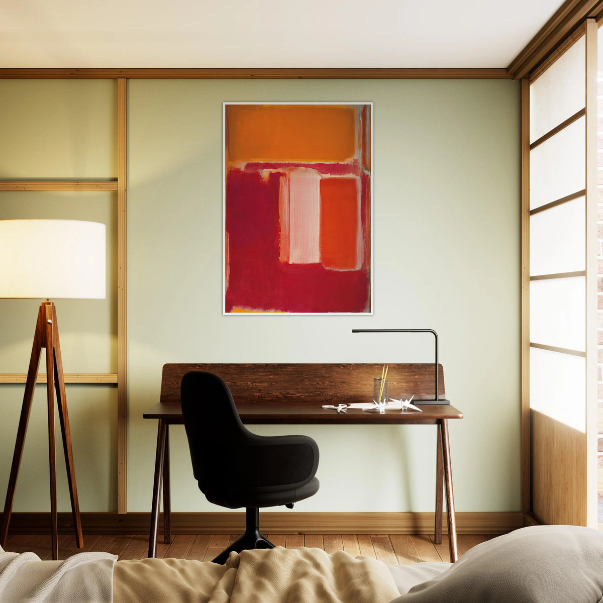 Yellow, Cherry, Orange - 1947 Framed Poster | Mark Rothko Framed Prints Wall Art | Rothko Prints