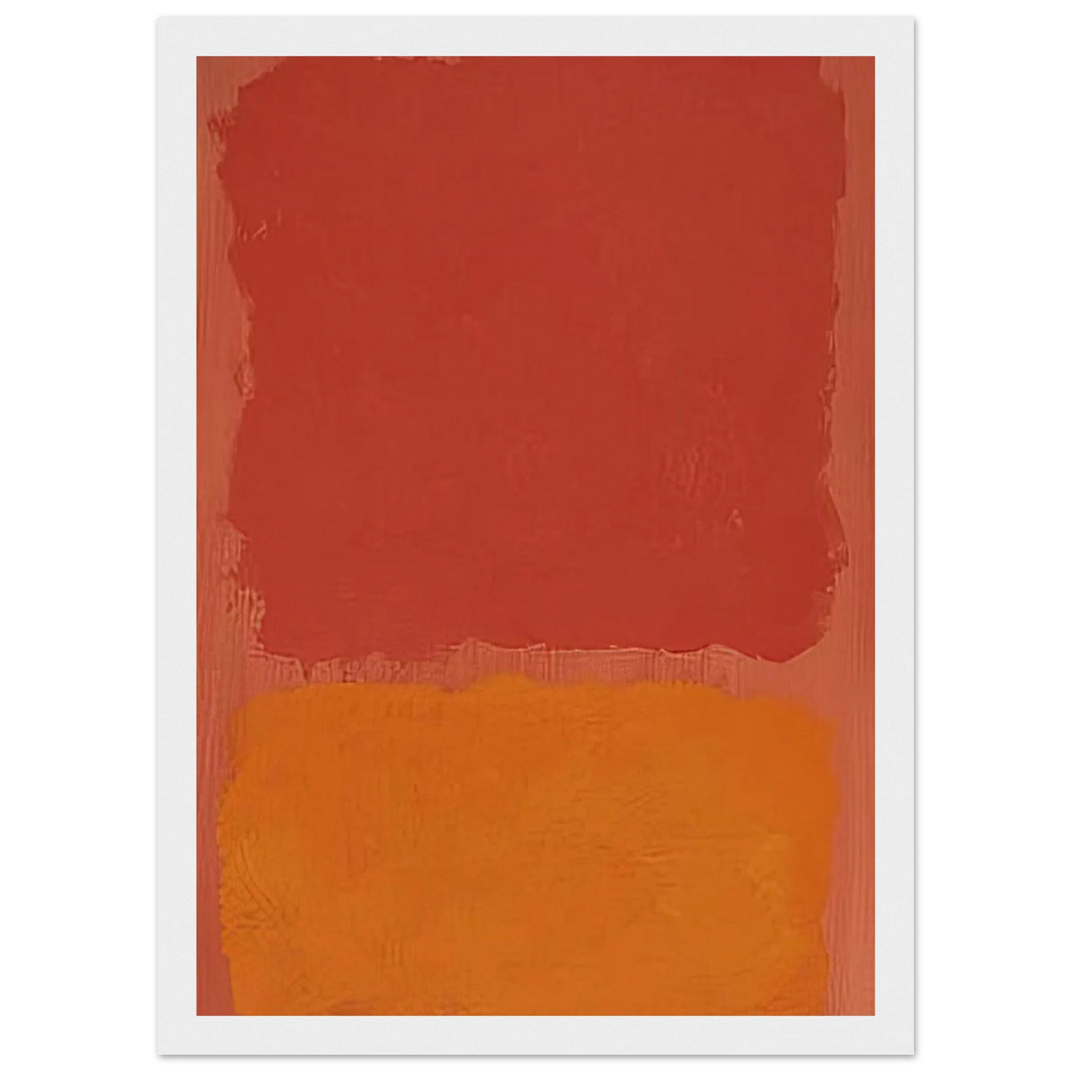 Untitled Red and Orange on Salmon - 1969 Framed Poster | Mark Rothko Framed Prints Wall Art | Rothko Prints