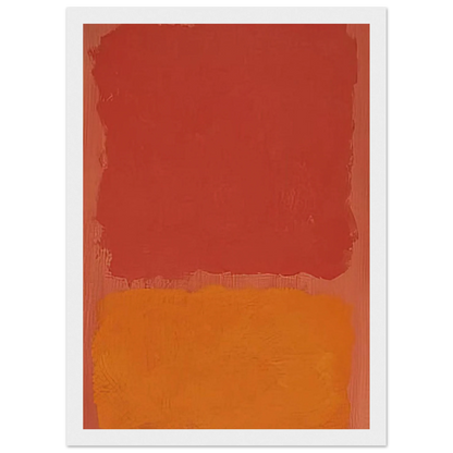Untitled Red and Orange on Salmon - 1969 Framed Poster | Mark Rothko Framed Prints Wall Art | Rothko Prints