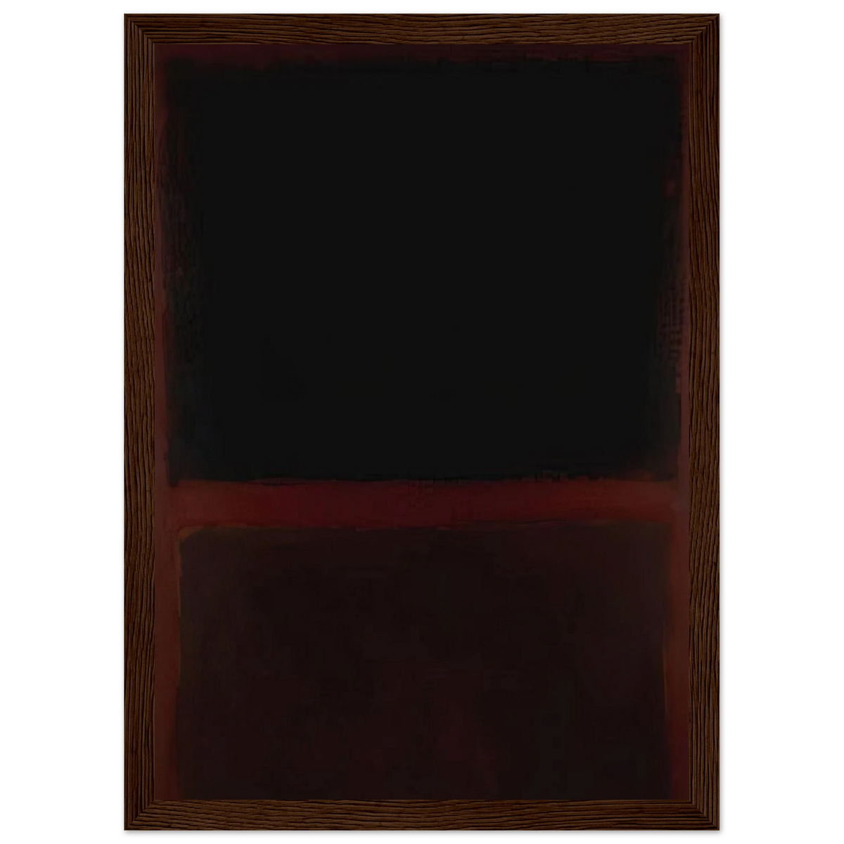 Black on Dark Sienna on Purple - 1960 Framed Poster | Mark Rothko Framed Prints Wall Art | Rothko Prints