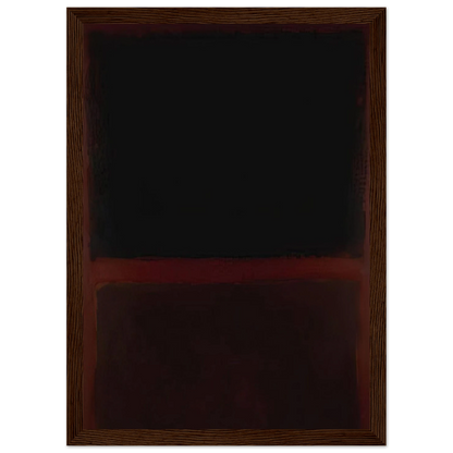 Black on Dark Sienna on Purple - 1960 Framed Poster | Mark Rothko Framed Prints Wall Art | Rothko Prints
