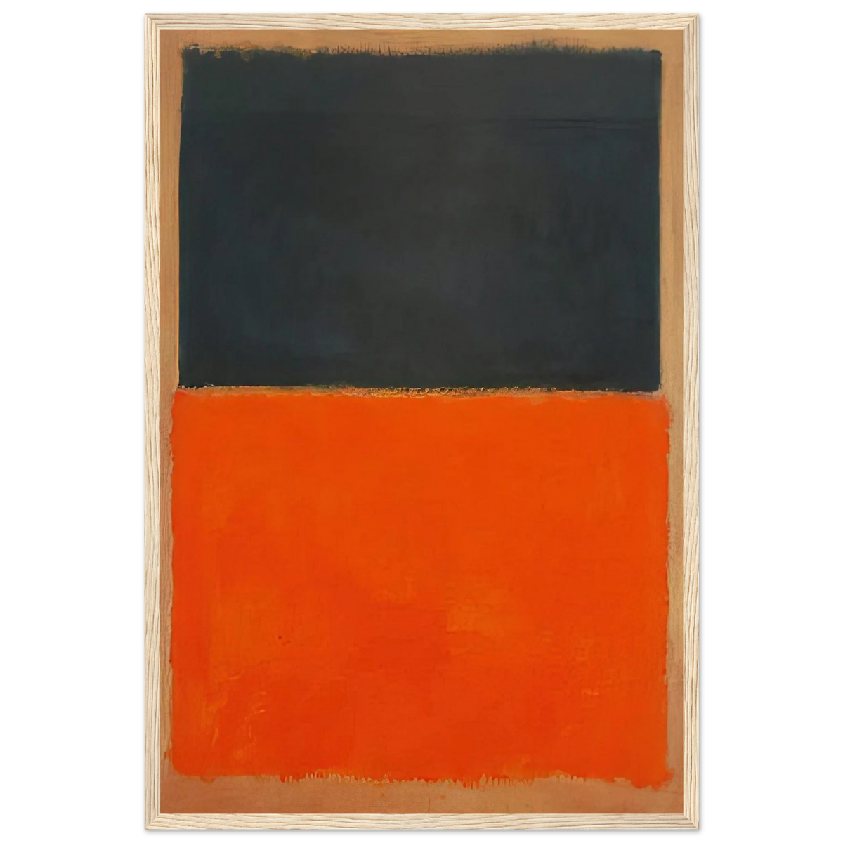 Green and Tangerine on Red - 1956 Framed Poster | Mark Rothko Framed Prints Wall Art | Rothko Prints
