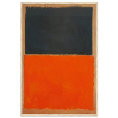 Green and Tangerine on Red - 1956 Framed Poster | Mark Rothko Framed Prints Wall Art | Rothko Prints