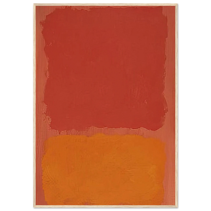 Untitled Red and Orange on Salmon - 1969 Framed Poster | Mark Rothko Framed Prints Wall Art | Rothko Prints