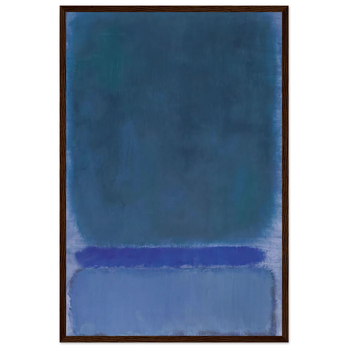 Untitled Green on Blue - 1968 Framed Poster | Mark Rothko Framed Prints Wall Art | Rothko Prints