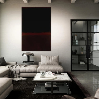 Black on Dark Sienna on Purple - 1960 Poster | Mark Rothko Poster | Rothko Prints