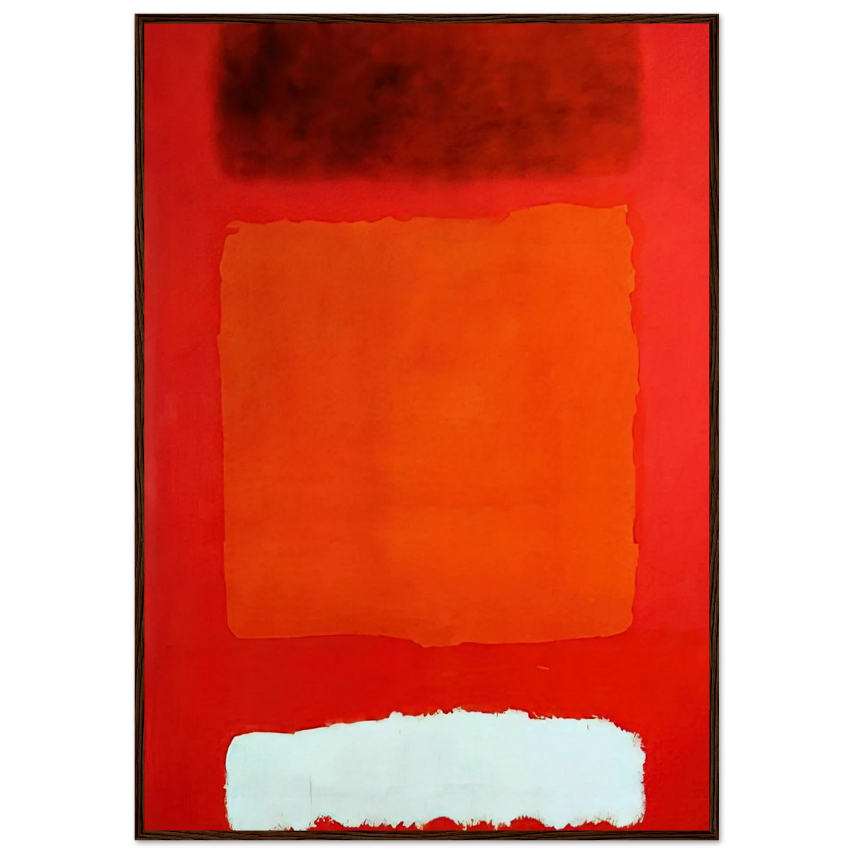 Red, White, and Brown - 1957 Framed Poster | Mark Rothko Framed Prints Wall Art | Rothko Prints