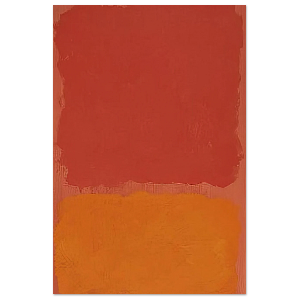 Untitled Red and Orange on Salmon - 1969 Poster | Mark Rothko Poster | Rothko Prints