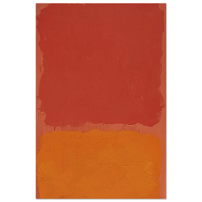 Untitled Red and Orange on Salmon - 1969 Poster | Mark Rothko Poster | Rothko Prints