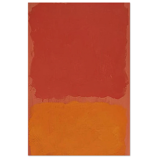 Untitled Red and Orange on Salmon - 1969 Poster | Mark Rothko Poster | Rothko Prints