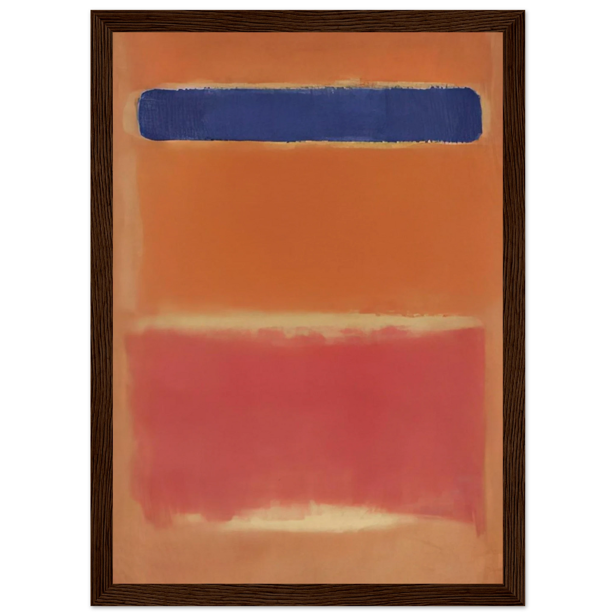 Blue Over Red - 1953 Framed Poster | Mark Rothko Framed Prints Wall Art | Rothko Prints