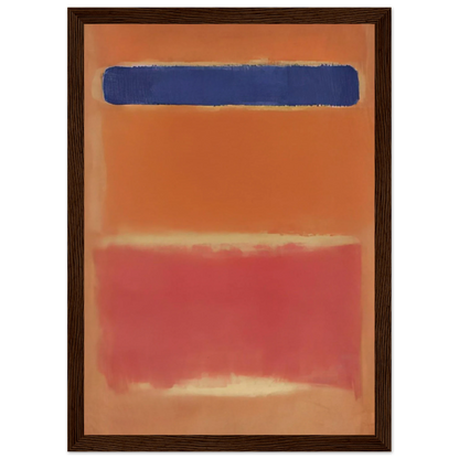 Blue Over Red - 1953 Framed Poster | Mark Rothko Framed Prints Wall Art | Rothko Prints