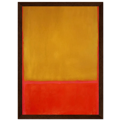 Ochre and Red on Red - 1954 Framed Poster | Mark Rothko Framed Prints Wall Art | Rothko Prints