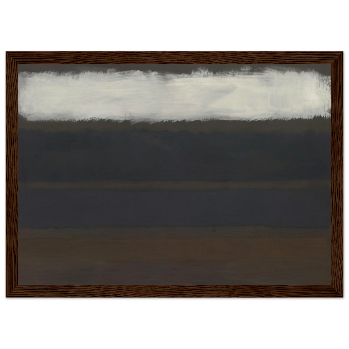 No. 14 Horizontals, White over Darks - 1961 Framed Poster | Mark Rothko Framed Prints Wall Art | Rothko Prints