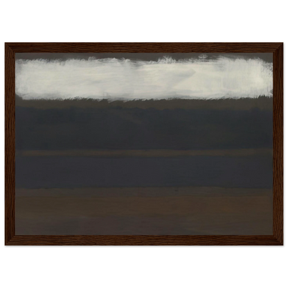 No. 14 Horizontals, White over Darks - 1961 Framed Poster | Mark Rothko Framed Prints Wall Art | Rothko Prints
