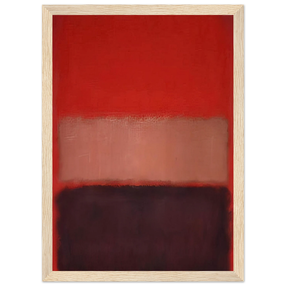 No. 46 Black, Ochre, Red Over Red - 1957 Framed Poster | Mark Rothko Framed Prints Wall Art | Rothko Prints