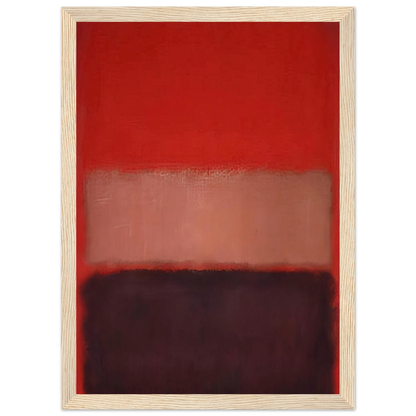 No. 46 Black, Ochre, Red Over Red - 1957 Framed Poster | Mark Rothko Framed Prints Wall Art | Rothko Prints