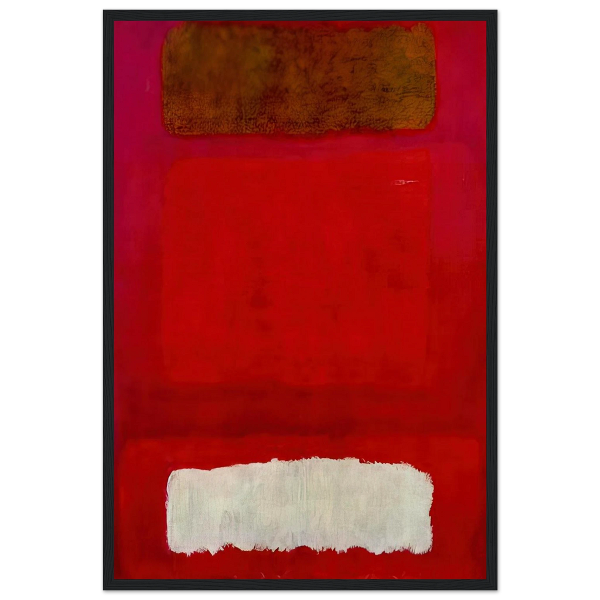 No. 16 Red, White, and Brown - 1957 Framed Poster | Mark Rothko Framed Prints Wall Art | Rothko Prints
