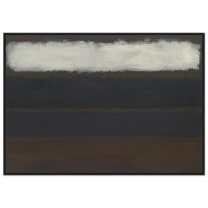 No. 14 Horizontals, White over Darks - 1961 Framed Poster | Mark Rothko Framed Prints Wall Art | Rothko Prints