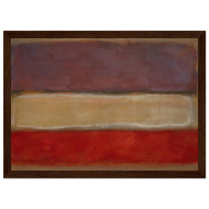 Untitled Purple, White, and Red - 1953 Framed Poster | Mark Rothko Framed Prints Wall Art | Rothko Prints