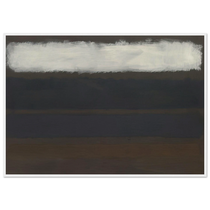 No. 14 Horizontals, White over Darks - 1961 Framed Poster | Mark Rothko Framed Prints Wall Art | Rothko Prints