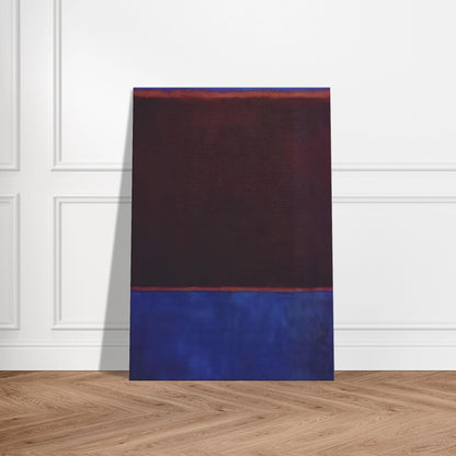 No. 3 Bright Blue, Brown, Dark Blue on Wine - 1962 Canvas | Mark Rothko Canvas | Rothko Prints