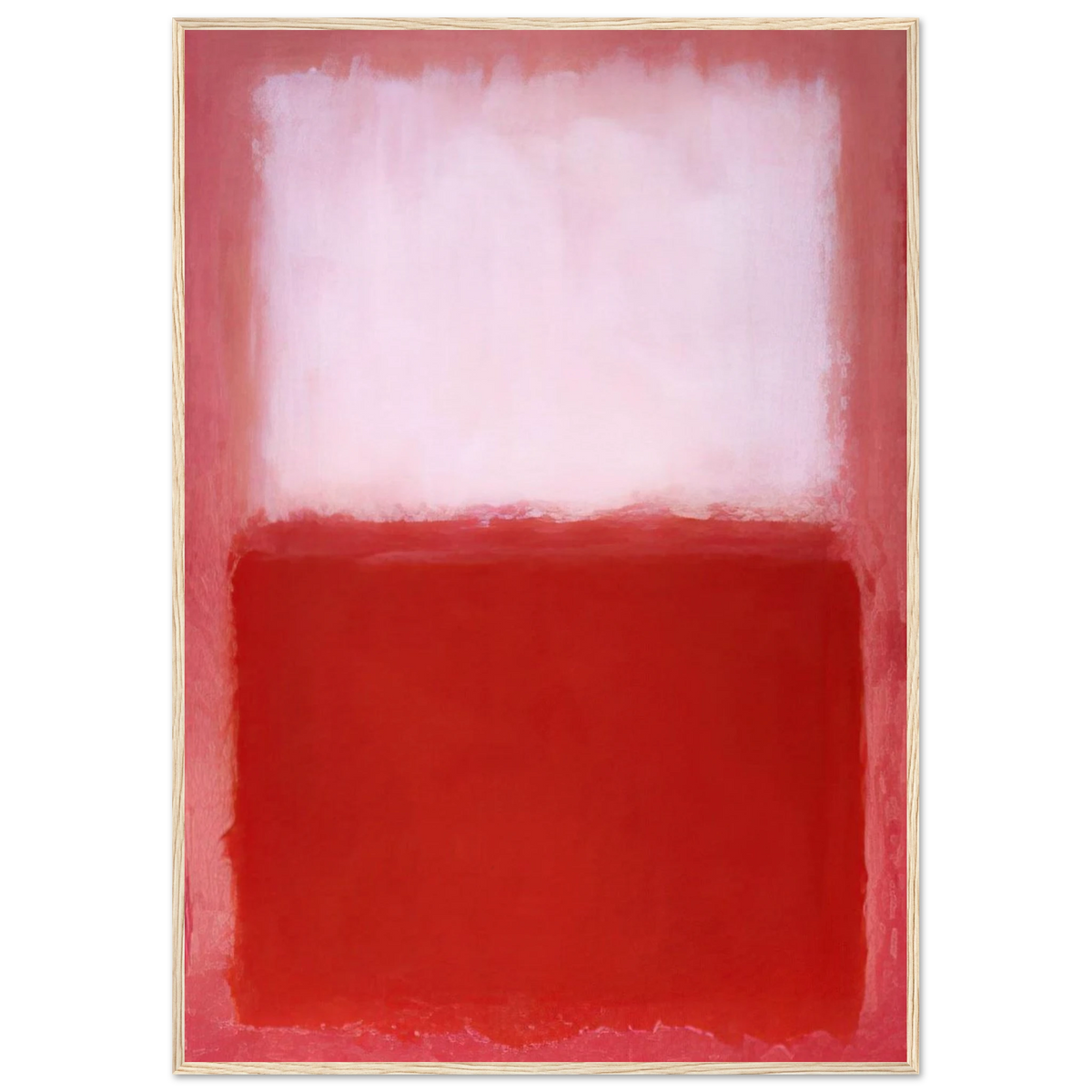 White Over Red - 1957 Framed Poster | Mark Rothko Framed Prints Wall Art | Rothko Prints