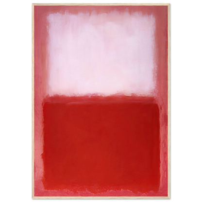 White Over Red - 1957 Framed Poster | Mark Rothko Framed Prints Wall Art | Rothko Prints