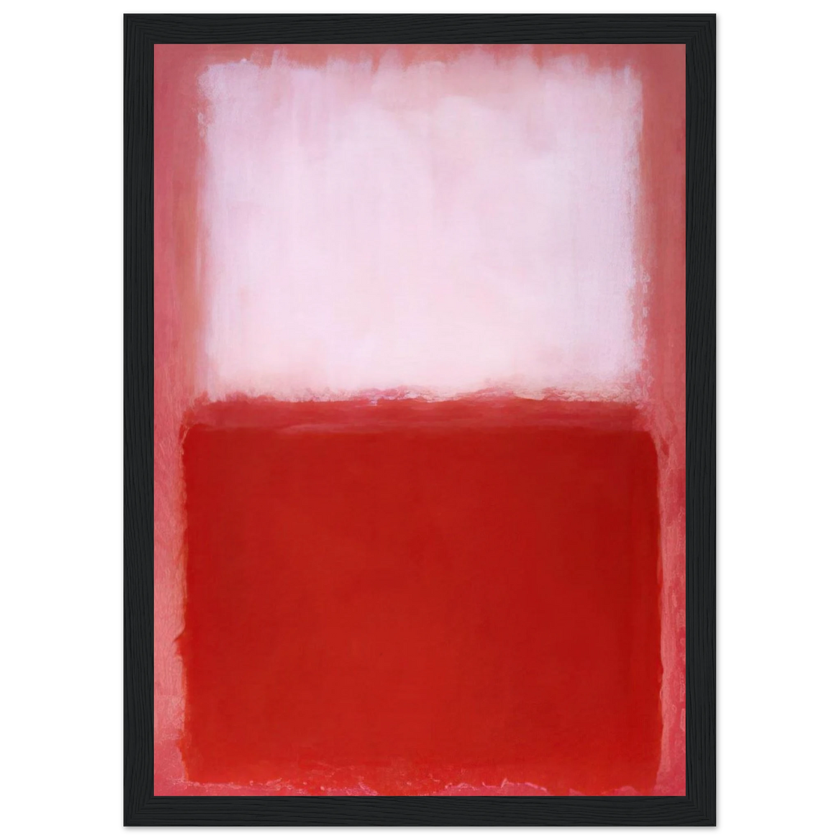 White Over Red - 1957 Framed Poster | Mark Rothko Framed Prints Wall Art | Rothko Prints