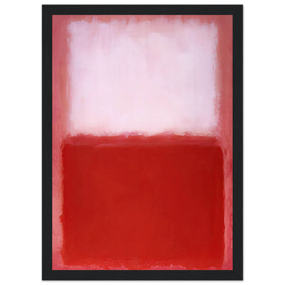 White Over Red - 1957 Framed Poster | Mark Rothko Framed Prints Wall Art | Rothko Prints