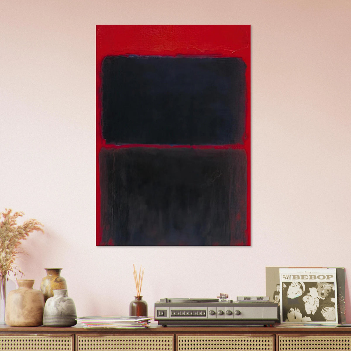 Light Red Over Black - 1957 Canvas | Mark Rothko Canvas | Rothko Prints