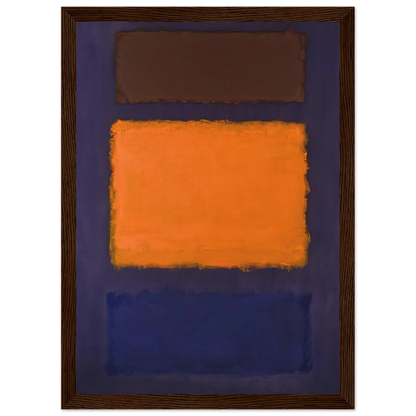 Brown, Orange, Blue on Maroon - c.1963  United States Framed Poster | Mark Rothko Framed Prints Wall Art | Rothko Prints
