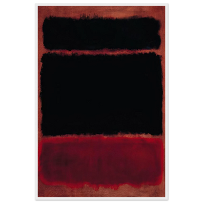 Black in Deep Red - 1957 Framed Poster | Mark Rothko Framed Prints Wall Art | Rothko Prints