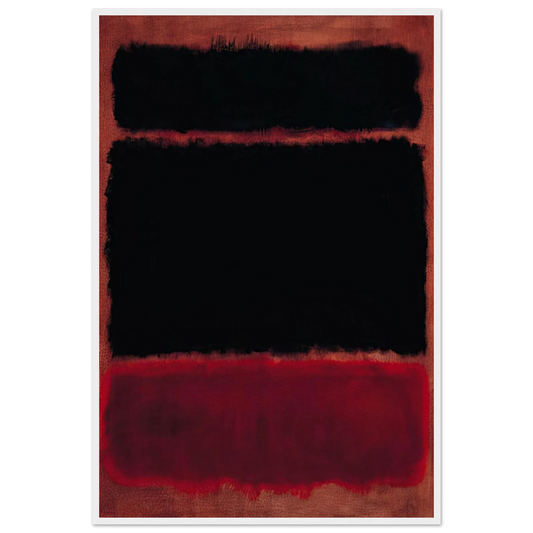 Black in Deep Red - 1957 Framed Poster | Mark Rothko Framed Prints Wall Art | Rothko Prints