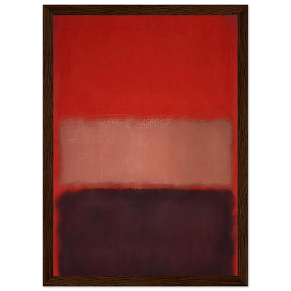 No. 46 Black, Ochre, Red Over Red - 1957 Framed Poster | Mark Rothko Framed Prints Wall Art | Rothko Prints