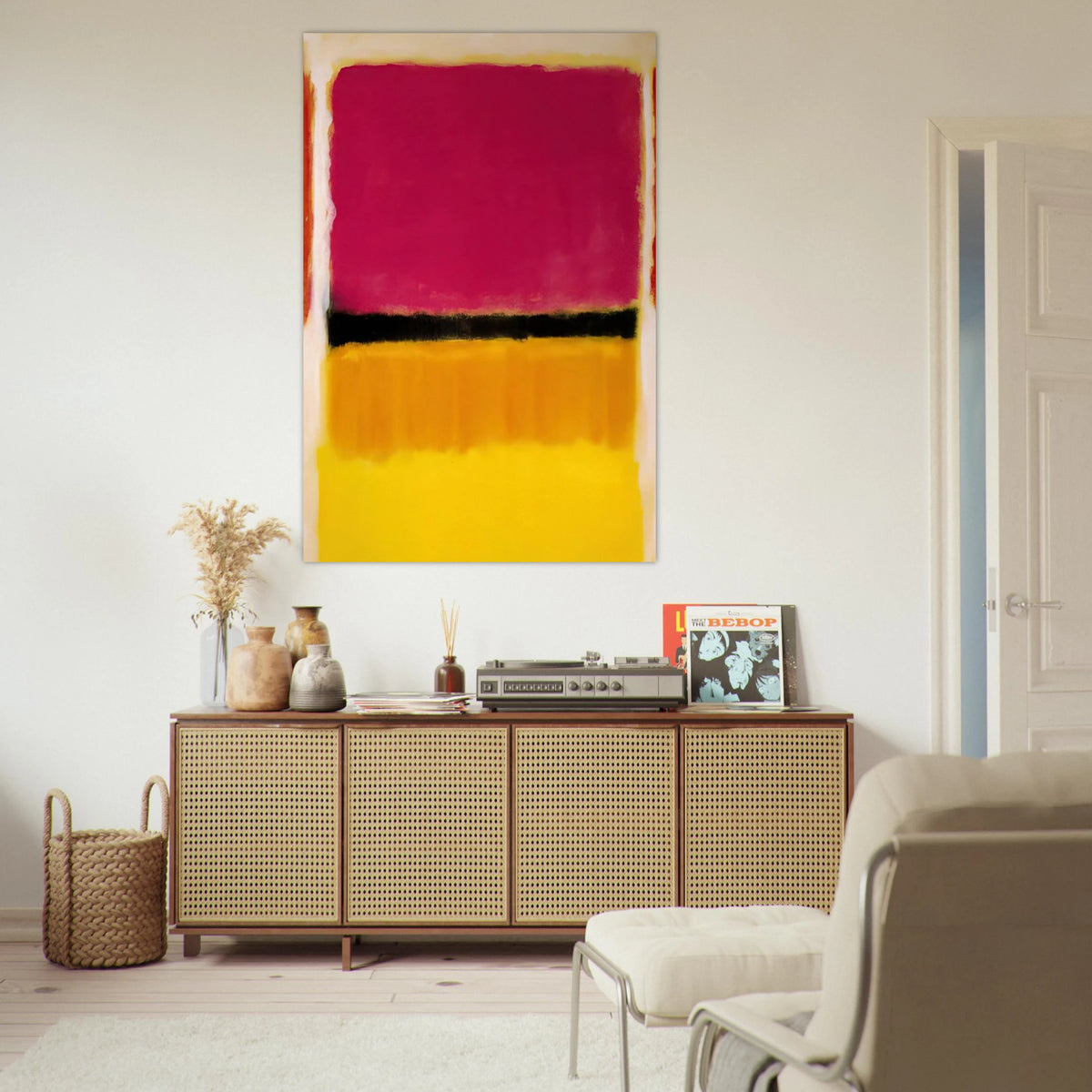 Violet, Black, Orange, Yellow on White and Red - 1949 Poster | Mark Rothko Poster | Rothko Prints