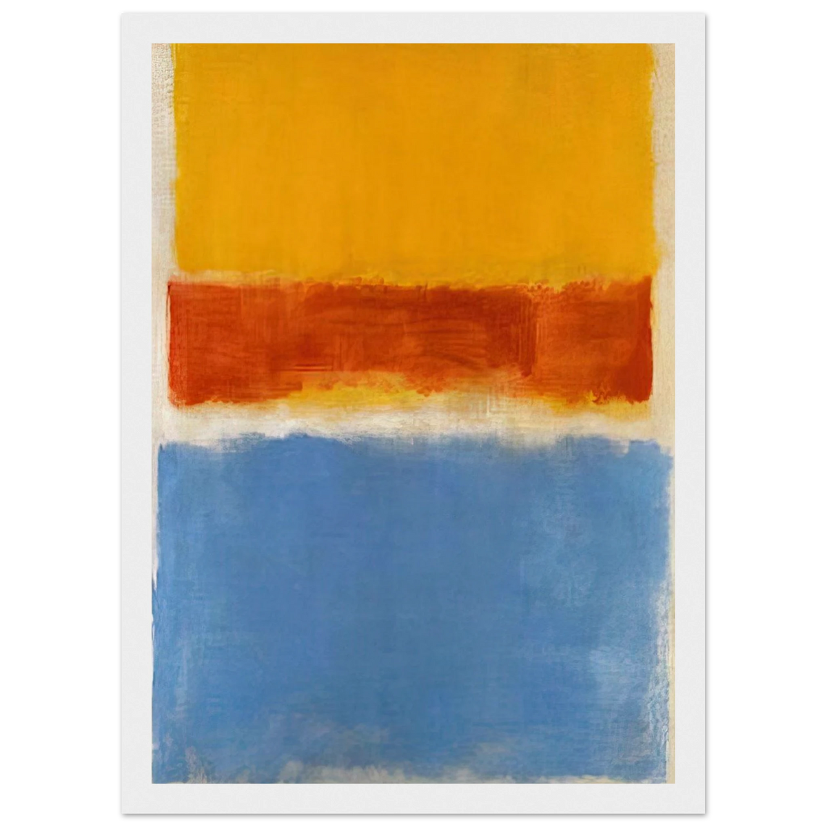 Untitled Yellow, Red and Blue - 1953 Framed Poster | Mark Rothko Framed Prints Wall Art | Rothko Prints