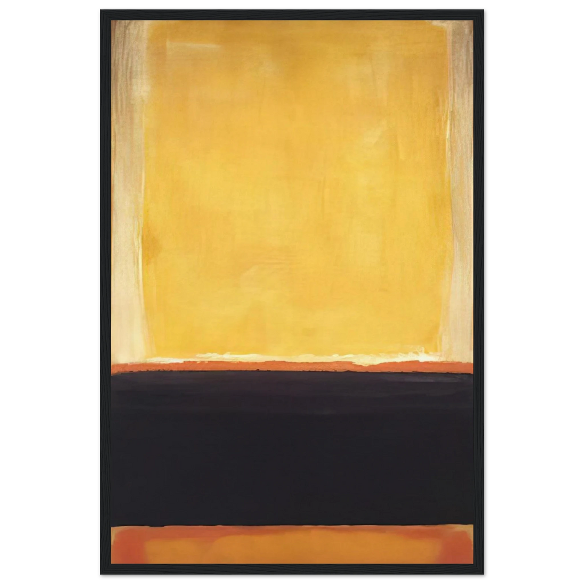 Yellow, Charcoal, Brown - 1953 Framed Poster | Mark Rothko Framed Prints Wall Art | Rothko Prints